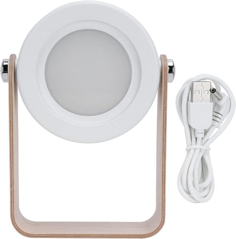 مصباح قراءة LED قابل للطي، ضوء ليلي محمول للتحكم باللمس، 3 - مستوى سطوع خافت، بطارية قابلة لإعادة الشحن USB - تصميم مضغوط، حماية للعين، مثالي لغرفة النوم و(أبيض) in Kuwait