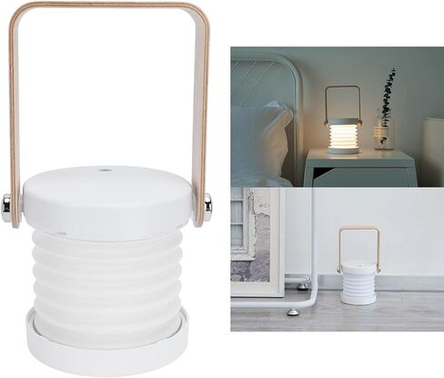 مصباح قراءة LED قابل للطي، ضوء ليلي محمول للتحكم باللمس، 3 - مستوى سطوع خافت، بطارية قابلة لإعادة الشحن USB - تصميم مضغوط، حماية للعين، مثالي لغرفة النوم و(أبيض) in Kuwait