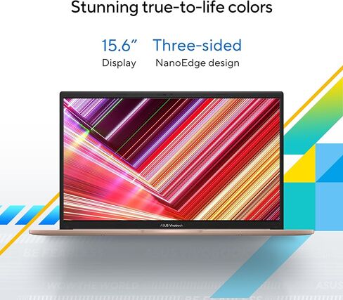 ASUS Vivobook 15 Laptop - 15.6" FHD Touchscreen - Intel® Core™ 5 120U - 16GB RAM - 512GB SSD - Windows 11 Home - Terra Cotta - F1504VAP-AB56-PK in Saudi Arabia