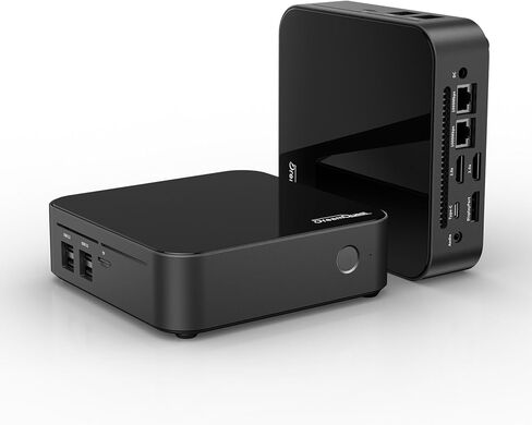 DreamQuest Mini PC Barebone – Intel 12th Gen N95 (up to 3.4GHz), 4K@60Hz UHD Graphics, WiFi 5, BT 4.2, 4X USB 3.2, Dual LAN, 3X HDMI, Windows 11 Pro Supported (No RAM, No SSD) in Saudi Arabia