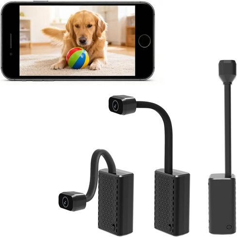 كاميرا أمان لاسلكية W-G2 Mini Goose-Neck مع حامل مغناطيسي، رؤية ليلية نهارية وملونة بدقة 2K HD، نقطة اتصال مدمجة، تعمل بالبطارية، كشف الحركة، تخزين سحابي، مراقبة الهاتف/الكمبيوتر in Kuwait