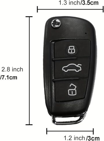 Hidden Camera 1080P Car Key Shape Spy Camera Portable Mini DVR Recorder with Night Vision Motion Detection, No WiFi Required Pocket Security Camera for Indoor Outdoor Use, No Audio in Saudi Arabia