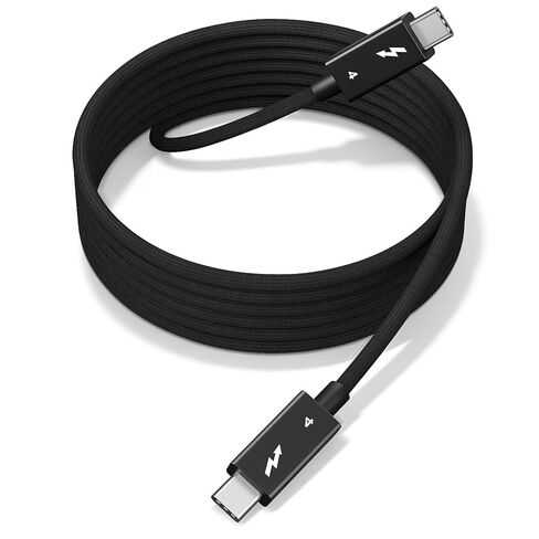 كابل Thunderbolt 4، [نقل بيانات بسرعة 40 جيجابت في الثانية] كابل USB C طويل 2M/6.6FT، فيديو 8K/4K 60 هرتز وشحن سريع 240W PD 3.1، سلك كابل USB مجدول نشط متوافق مع Thunderbolt 3/USB 4/MacBook Pro/iPhone in Kuwait