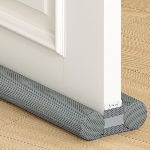 fowong Door Draft Stopper 30" to 36" Adjustable Under Door Noise Stopper for Bottom of Doors, Soundproofing Door Guard Windproof Door Sweep Seal Large Gap for Interior Exterior Doors, Grey in Saudi Arabia