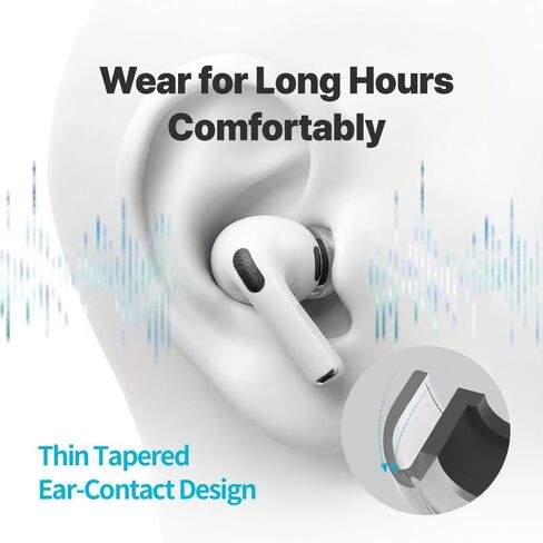 Crystal for AirPods Pro 3 Ear Tips Replacement, AirPods Pro Ear Tips with Secure Fit, Anti-Slip Grip, Noise Isolation, Premium Silicone, AirPod Pro 3 Accessories (ML) in Saudi Arabia