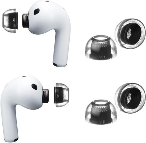 Crystal for AirPods Pro 3 Ear Tips Replacement, AirPods Pro Ear Tips with Secure Fit, Anti-Slip Grip, Noise Isolation, Premium Silicone, AirPod Pro 3 Accessories (ML) in Saudi Arabia