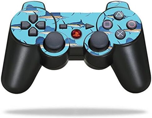 MightySkins Skin Compatible with Sony Playstation 3 PS3 Controller – Billfish Stripes | Protective, Durable, and Unique Vinyl wrap Cover | Easy to Apply, Remove, and Change Styles | Made in The USA in Saudi Arabia