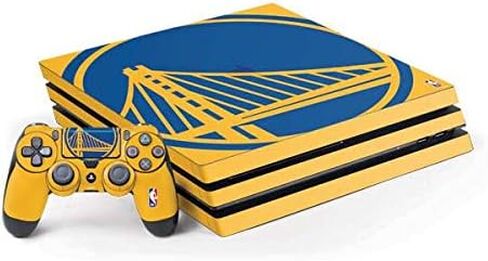 Skinit Decal Gaming Skin Compatible with PS4 Pro Console and Controller Bundle - Officially Licensed NBA Golden State Warriors Large Logo Design in Saudi Arabia