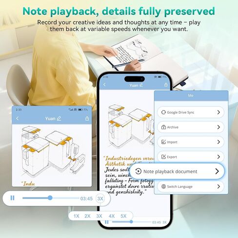 مجموعة كتابة القلم الرقمي - قلم ذكي لتدوين الملاحظات مع جهاز الكمبيوتر المحمول وقلم إعادة التعبئة in Kuwait