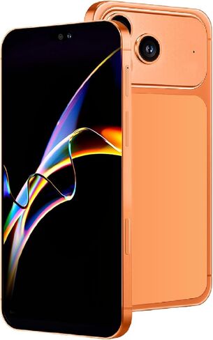 Unlocked Phones, 3G Network Android Phone, 6.52-inch Screen, 1GB RAM+16GB ROM/TF 128GB, Dual SIM Cards, Dual Cameras, Suitable for Novice Users (Orange) in Saudi Arabia