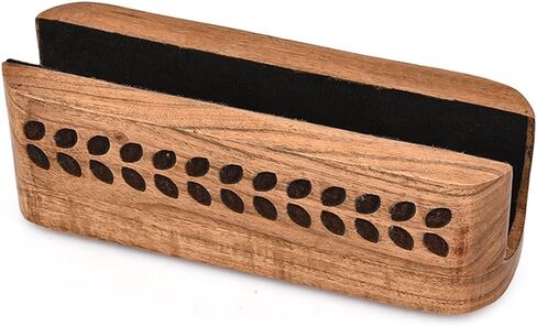 Natural Acacia Wood Vertical Stand for Laptops & Tablets – Stylish Desk Organizer for Apple, Microsoft, Gaming Devices (8" X 2.3" X 2.5") in Saudi Arabia