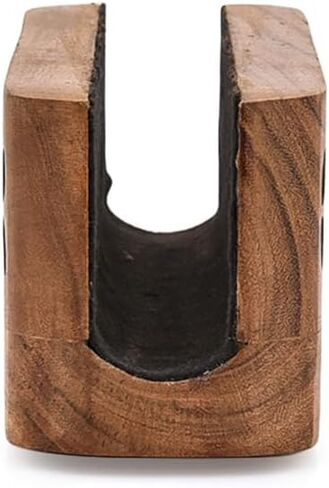 Natural Acacia Wood Vertical Stand for Laptops & Tablets – Stylish Desk Organizer for Apple, Microsoft, Gaming Devices (8" X 2.3" X 2.5") in Saudi Arabia