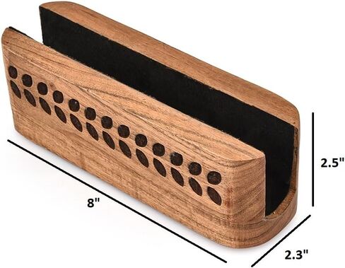 Natural Acacia Wood Vertical Stand for Laptops & Tablets – Stylish Desk Organizer for Apple, Microsoft, Gaming Devices (8" X 2.3" X 2.5") in Saudi Arabia