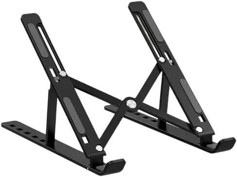 Adjustable Laptop Stand with Locking Buckle, Ergonomic Aluminum Riser for Enhanced Cooling & Stability, Compatible with 10-16 Inch Laptops in Saudi Arabia