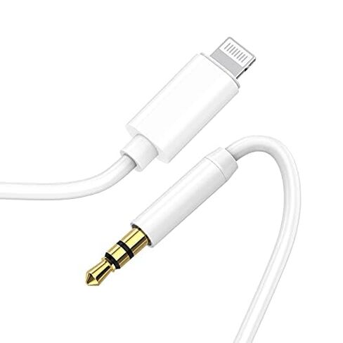 esbeecables كابل Lightning إلى 3.5 مم Aux، 6FT معتمد من Apple MFi لهاتف iPhone 13/12/11/XS/XR/X/8/7/iPad/iPod إلى مكبر الصوت، ستيريو منزلي، سماعة رأس in Saudi Arabia