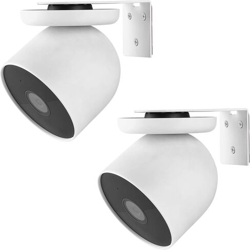 UYODM 3Pack Adhesive Metal Wall Mount Bracket Compatible with Google Nest Cam Outdoor or Indoor, Battery - 2nd Generation, VHB Stick On,No Drilling Mounting Get The Best View,Two Ways Installation in Kuwait