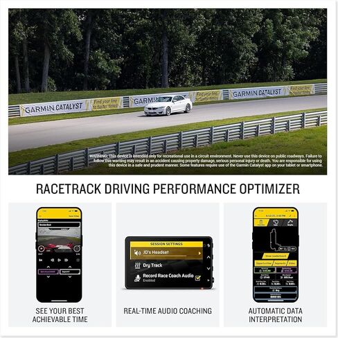 Garmin Catalyst 2 Racetrack Driving Performance Optimizer Bundle - On-Track Coaching, True Optimal Lap Technology, Detailed Performance Data, Leaderboards, Motorsports with PlayBetter Portable Charger in Saudi Arabia