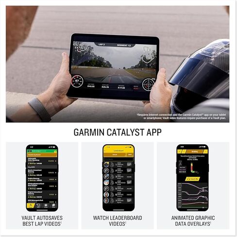Garmin Catalyst 2 Racetrack Driving Performance Optimizer Bundle - On-Track Coaching, True Optimal Lap Technology, Detailed Performance Data, Leaderboards, Motorsports with PlayBetter Portable Charger in Saudi Arabia