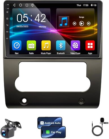 راديو 4+64G لشاشة Titan 9 بوصة تعمل باللمس 2008 2009 2010 2011 2012 ستيريو، تشغيل لاسلكي/WiFi/Bluetooth/EQ Audio/Andriod Auto/AM/FM/ملاحة/كاميرا AHD in Kuwait