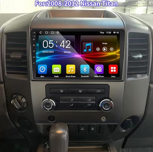 راديو 4+64G لشاشة Titan 9 بوصة تعمل باللمس 2008 2009 2010 2011 2012 ستيريو، تشغيل لاسلكي/WiFi/Bluetooth/EQ Audio/Andriod Auto/AM/FM/ملاحة/كاميرا AHD in Kuwait