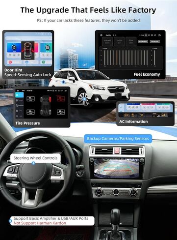 Dasaita Qualcomm Snapdragon Car Stereo for Subaru Outback 2015 2016 2017, 8G+256GB Android 13 Plug & Play GPS Navigation Head Unit with Wireless CarPlay/Android Auto, 10.33" Screen Keep Control Knobs in Saudi Arabia