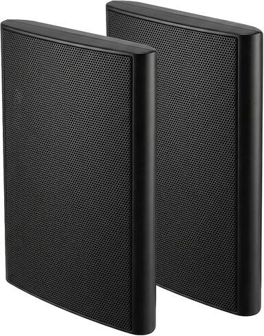 STUDIOFINIX Ultra Slim 5.25 Inch 240W Wall Mount Speakers, 8 Ohm Passive Home Theater Indoor Speakers for Bedroom, Kitchen, Living Room,Black(Pair) in Kuwait