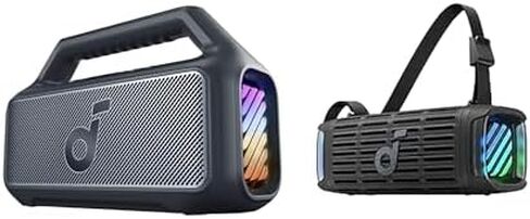 Soundcore Boom 2 من Anker، مكبر صوت خارجي، 80 وات، مضخم صوت Boom 3i من Anker، مكبرات صوت خارجية متينة، مقاومة للماء IP68، تشغيل عائم، مقاومة للمياه المالحة in Kuwait