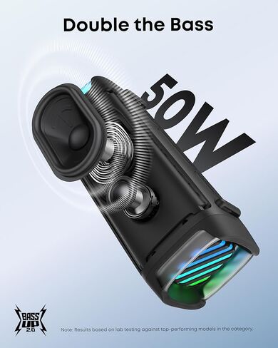 Soundcore Boom 2 من Anker، مكبر صوت خارجي، 80 وات، مضخم صوت Boom 3i من Anker، مكبرات صوت خارجية متينة، مقاومة للماء IP68، تشغيل عائم، مقاومة للمياه المالحة in Kuwait