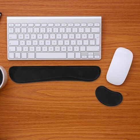 Memory Foam Wrist Rest Set for Keyboard and Mouse Ergonomic Wrist Support Pad for Office and Gaming Comfort 17.32X2.95X0.78 Inches in Saudi Arabia