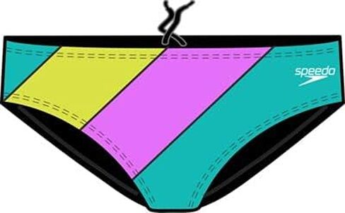 Speedo Men's Standard Swimsuit Brief Endurance+ The One, Rainbow Wave, 28 in Kuwait