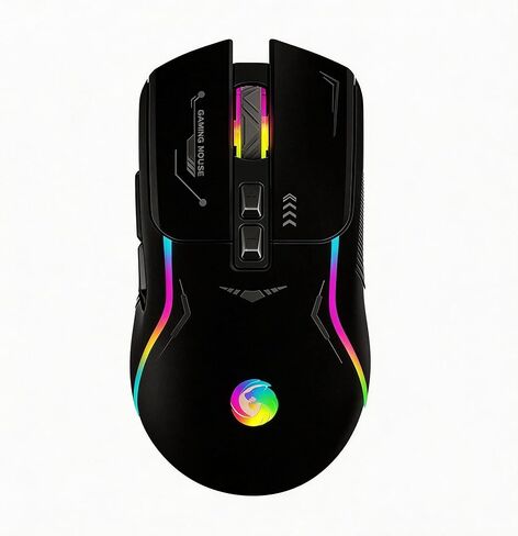 【 Supports Macro Driver & Plug and Play-2026 new】Professional Gaming Wired Mouse,Ergonomic RGB Gaming Mouse,Wired 7200 Adjustable 4-speed DPI,7 Programmable Shortcut Key Buttons,Dazzling Light Effects in Saudi Arabia
