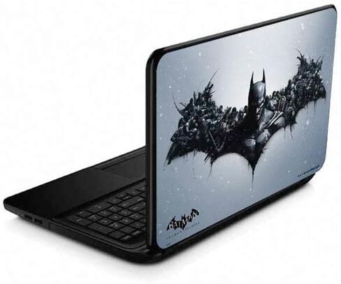 Skinit Decal Laptop Skin Compatible with 15.6 in 15-d038dx - Officially Licensed Warner Bros Batman Arkham Logo Design in Saudi Arabia