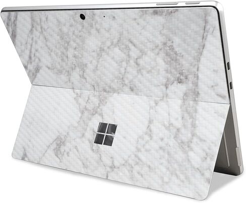 غلاف الكمبيوتر اللوحي من ألياف الكربون متوافق مع Microsoft Surface Pro 11 (2024-2025) - رخام فروست - غطاء لاصق واقي من الفينيل الفاخر 3M - سهل التطبيق | صُنع في الولايات المتحدة الأمريكية بواسطة MightySkins in Saudi Arabia