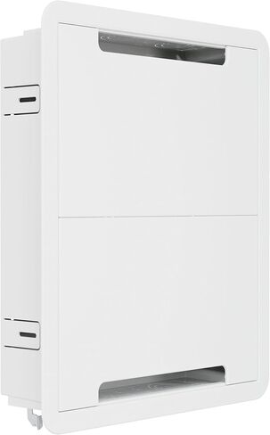 حاوية وسائط مدمجة في الحائط مقاس 17 بوصة من Legrand On-Q + وحدة واجهة شبكة Cat6 ذات 12 منفذًا - صندوق أسلاك منظم مجوف مع لوحة توزيع إيثرنت in Kuwait