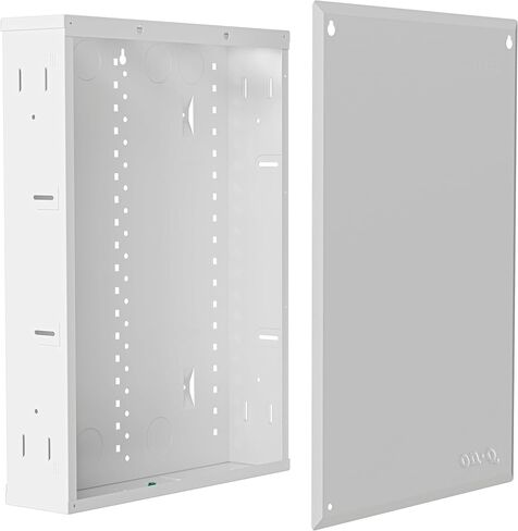 حاوية الوسائط الهيكلية Legrand On-Q مقاس 20 بوصة + وحدة واجهة الشبكة Cat6 ذات 8 منافذ - لوحة شبكة داخلية مع توزيع إيثرنت للأسلاك المنظمة in Kuwait