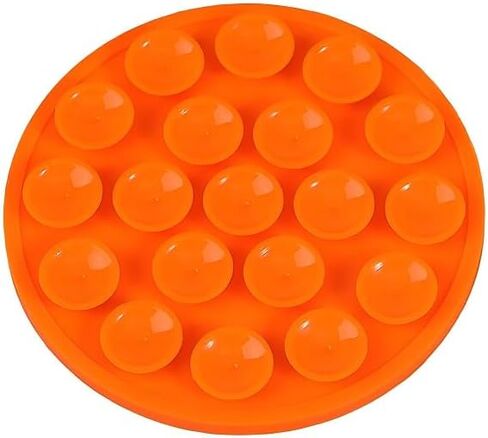 Magnetic Silicone Phone Holder with Suction Cup, 1 Pack Phone Stand Grip for Hands-Free Use, Bubble Texture Phone Mount for Desk, Kitchen, Video Calls, Compatible with Most Smartphones in Saudi Arabia