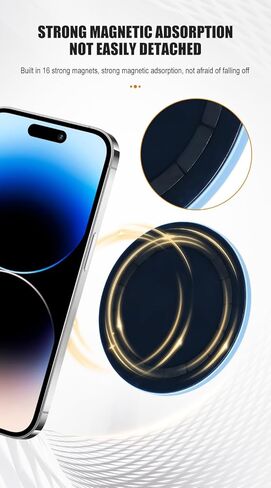 Magnetic Silicone Phone Holder with Suction Cup, 1 Pack Phone Stand Grip for Hands-Free Use, Bubble Texture Phone Mount for Desk, Kitchen, Video Calls, Compatible with Most Smartphones in Saudi Arabia