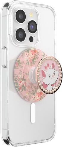 PopSockets Phone Grip for MagSafe, Magnetic Holder, Phone Stand, Disney - Marie in Bloom in Saudi Arabia