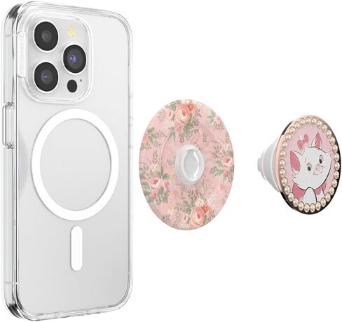 PopSockets Phone Grip for MagSafe, Magnetic Holder, Phone Stand, Disney - Marie in Bloom in Saudi Arabia