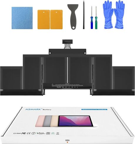 ASMARK A1494/A1618 بطارية بديلة لجهاز MacBook Pro 15 بوصة A1398 (منتصف 2015، منتصف 2014، أواخر 2013) شبكية العين in Kuwait