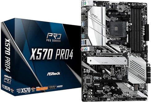 ASRock X570 Pro 4 AM4/4DDR4/HDMI/DP/ATX Motherboard (Renewed) in Kuwait