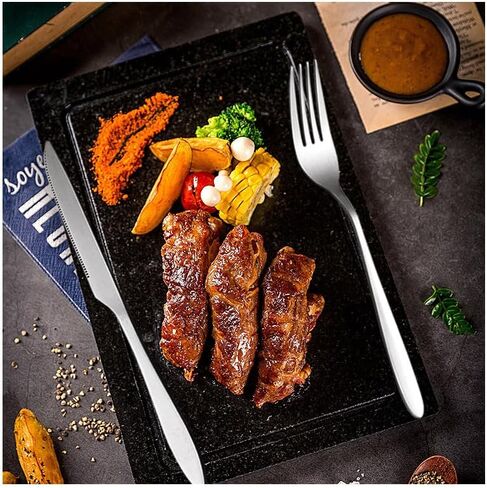Travel Utensils with Bag, Portable Silverware Set for Work, Stainless Steel Reusable Travel Cutlery Set, Fork and Spoon Set for Camping, Picnic, Gadgets, Lunch Box for Men in Saudi Arabia