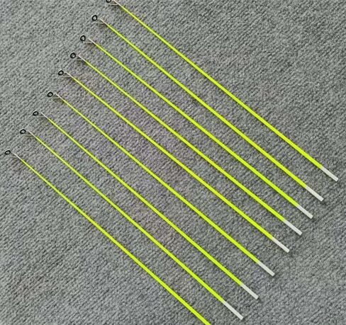 Pack of 5 15.7in Fishing Rod Tip Retractable Carbon Fiber Fiberglass Fishing Pole with Top Ring Boat/Raft Rod Tip Spare Tail Fiberglass in Saudi Arabia