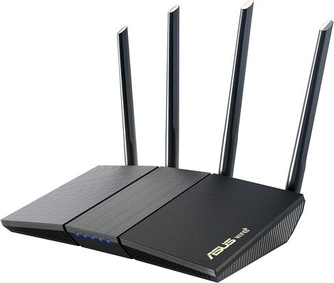 ASUS RT-AX1800S Dual Band WiFi 6 Extendable Router, Subscription-Free Network Security, Parental Control, Built-in VPN, AiMesh Compatible, Gaming & Streaming, Smart Home (Renewed) in Saudi Arabia