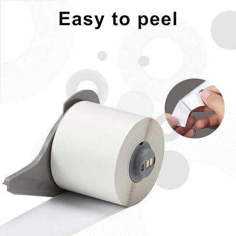 M7C-2000-595-WT Compatible for Brady All Weather Permanent Adhesive Vinyl Label Tape for BMP71 Printers - 2" x 50', White in Saudi Arabia