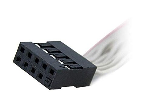 Cable Leader 12in DB9 Male to IDC10 Female Serial Port Everex Cable with Bracket in Saudi Arabia