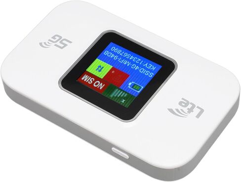 Focket Mobile Hotspot, 300Mbps High Speed Up to 10 Devices 4G LTE WiFi Modem, Portable WiFi Hotspot Router with Color Screen for Mobile Phone Tablet Laptop in Saudi Arabia