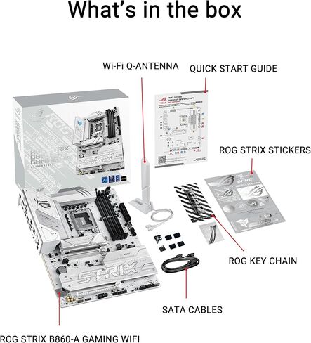 Asus Sparepart Rog Strix B860-A Gaming WiFi Intel B860 Lga 1851 (Socket, W129022460 (Intel B860 Lga 1851 (Socket V1) ATX) in Saudi Arabia