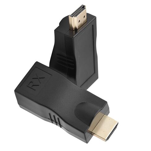 2X كابل شبكة HDMI 30 متر إلى RJ45، مكرر محول موسع عبر CAT-5e CAT6 لجهاز عرض الكمبيوتر الشخصي، متوافق مع دقة HDMI1.4 3D 1080P، 4k 2k in Saudi Arabia