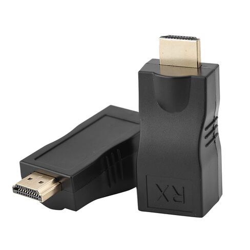 2X كابل شبكة HDMI 30 متر إلى RJ45، مكرر محول موسع عبر CAT-5e CAT6 لجهاز عرض الكمبيوتر الشخصي، متوافق مع دقة HDMI1.4 3D 1080P، 4k 2k in Saudi Arabia